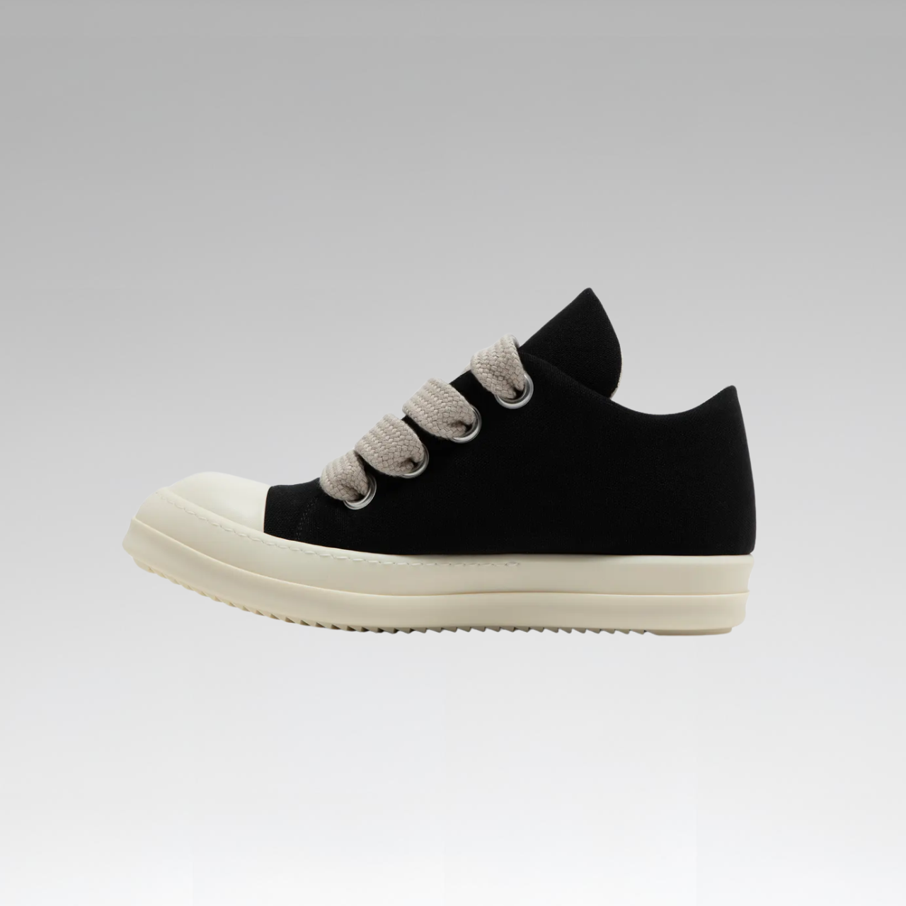 Rick Owens DRKSHDW Hollywood Jumbo Lace Puffer Low 'Black Milk' - SoloraHQ