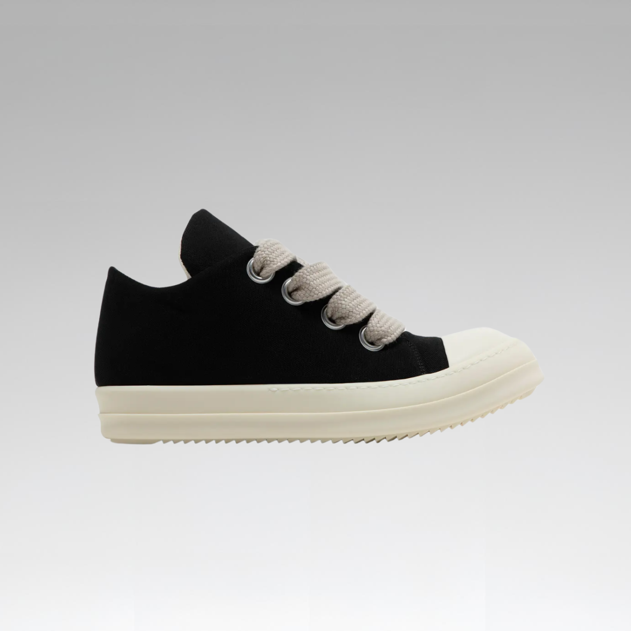 Rick Owens DRKSHDW Hollywood Jumbo Lace Puffer Low 'Black Milk' - SoloraHQ
