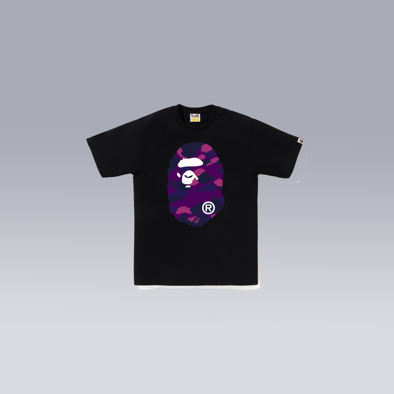 Black/Purple BAPE T-SHIRT - SoloraHQ