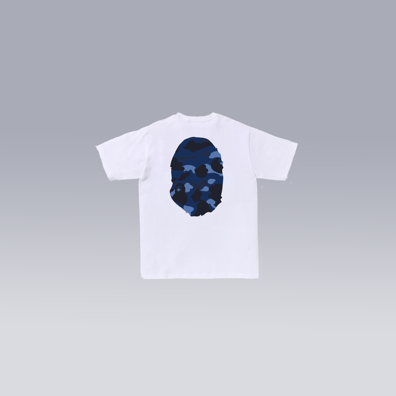 White/Blue BAPE T-SHIRT - SoloraHQ