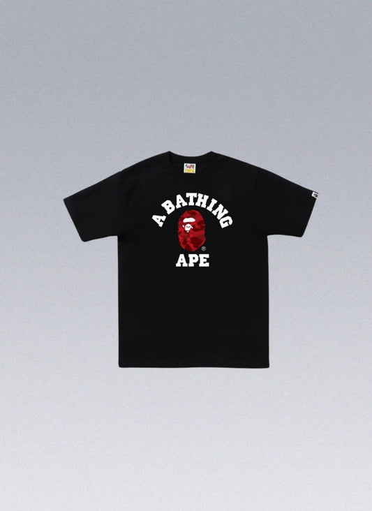Black/Red BAPE T-SHIRT - SoloraHQ