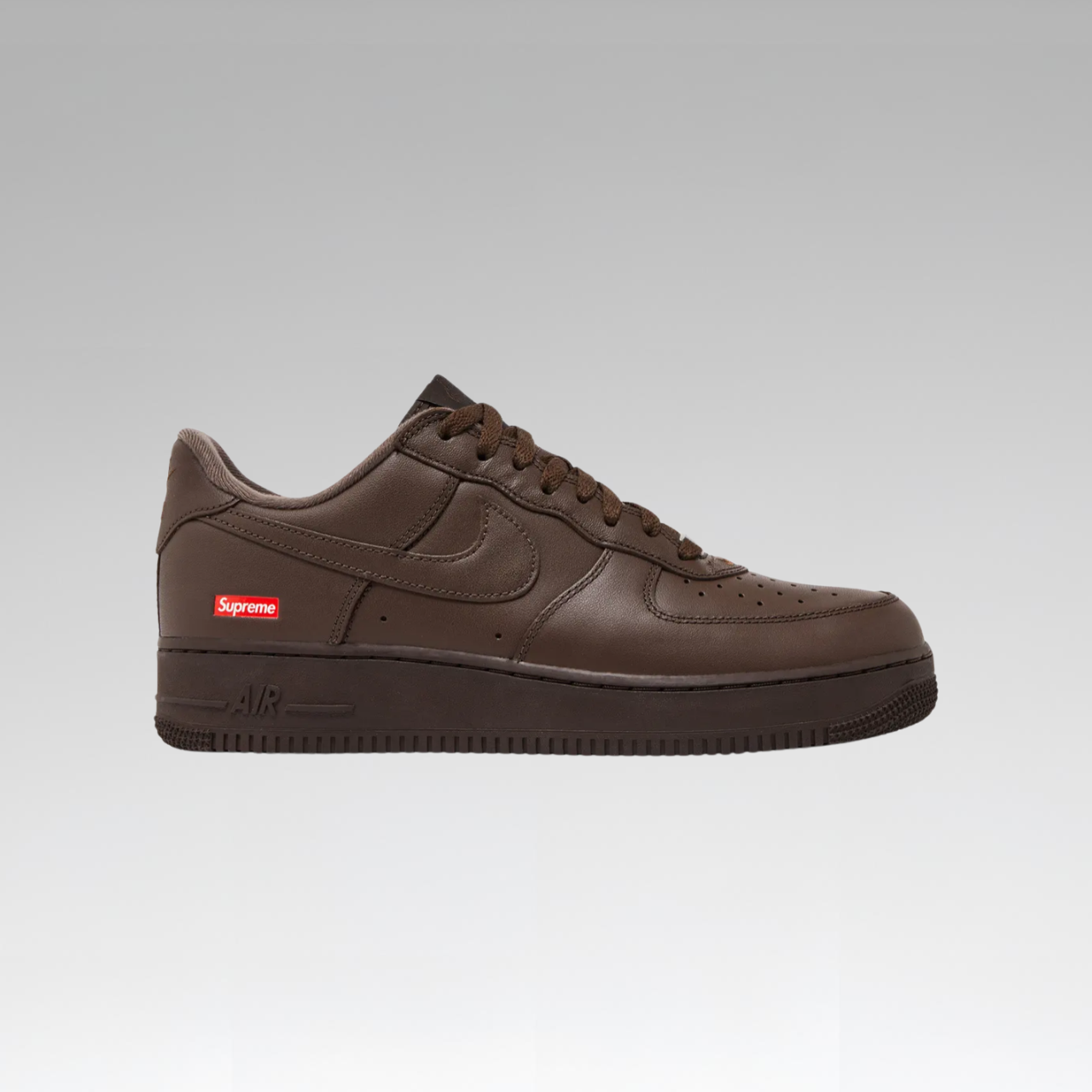 Supreme x Air Force 1 Low 'Box Logo - Baroque Brown' - SoloraHQ