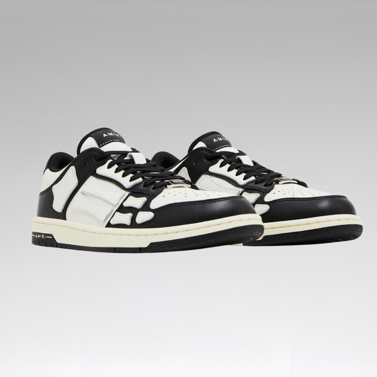 Amiri Skel Top Low 'Black White' - SoloraHQ