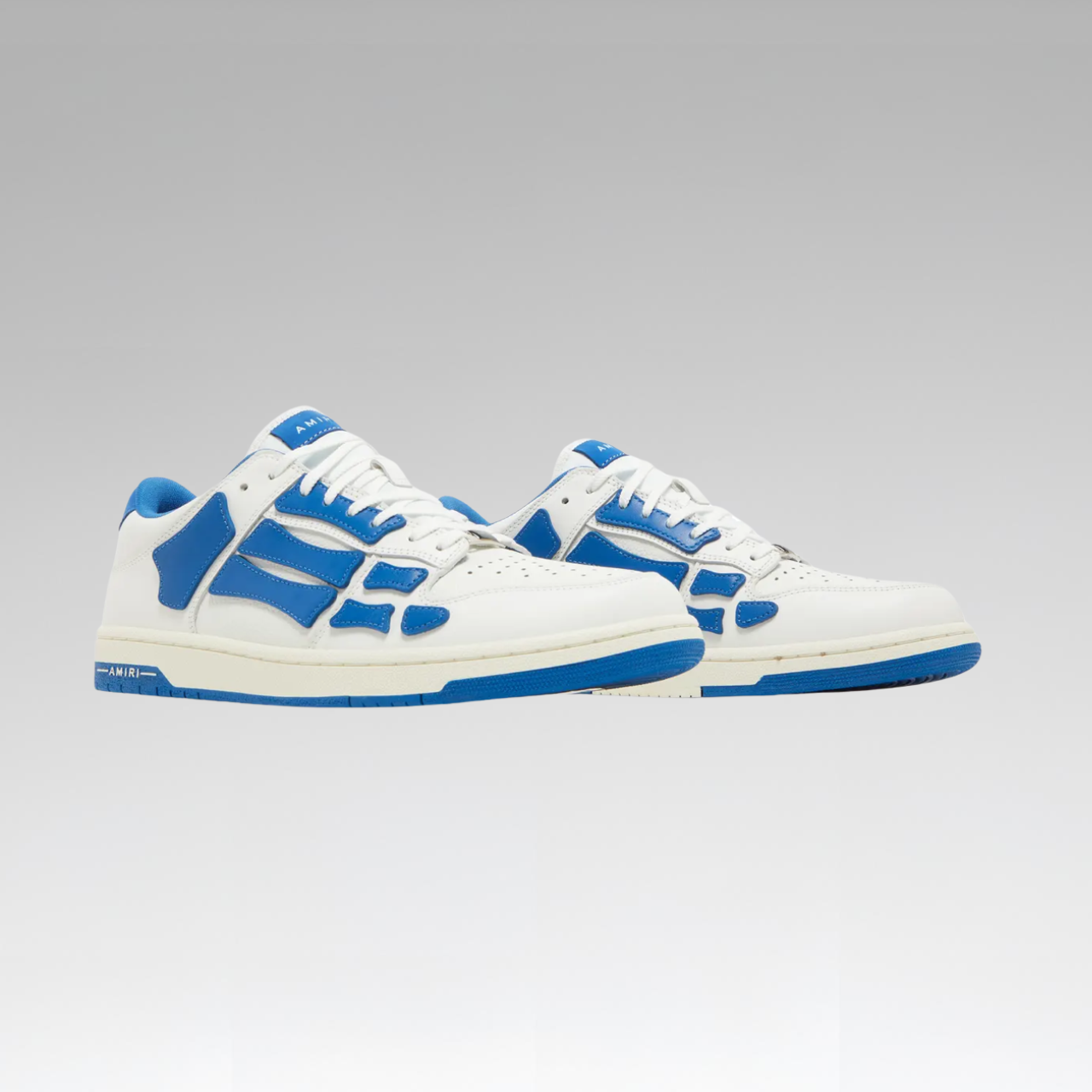 Amiri Skel Top Low 'White Blue' - SoloraHQ