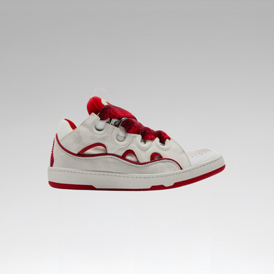Lanvin Wmns Curb Sneakers 'White Red'