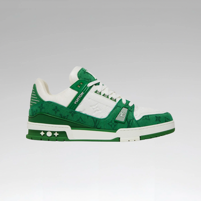 Louis Vuitton Trainer 'Green Monogram Denim'