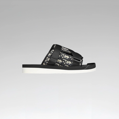 Dior Alpha Sandal 'Dior Oblique - Beige Black'