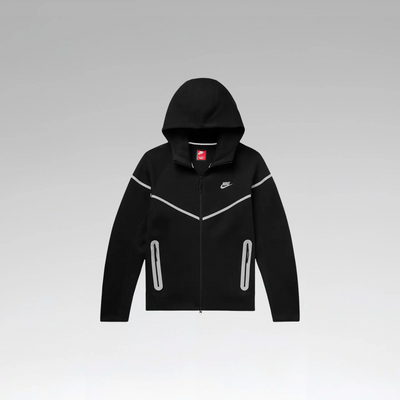 Nike Tech Fleece Full-Zip Windrunner 'Black/Bemis Silver'
