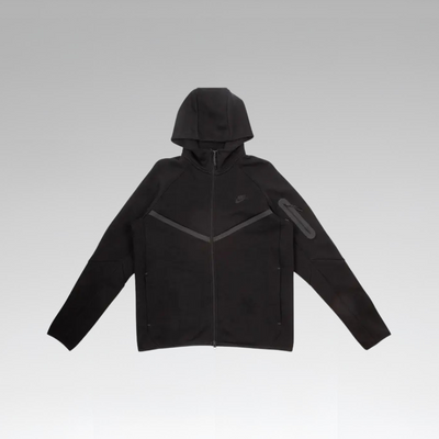 Nike Tech Full Zip Windrunner Hoodie 'Black/Black'