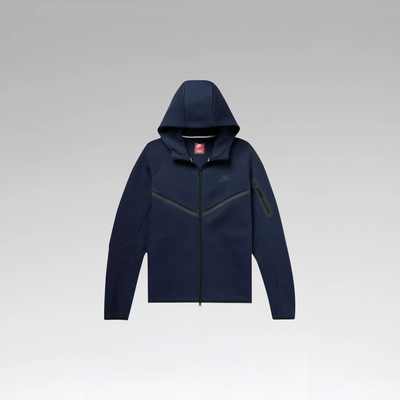 Nike Tech Full Zip Windrunner Hoodie 'Obsidian/Black'