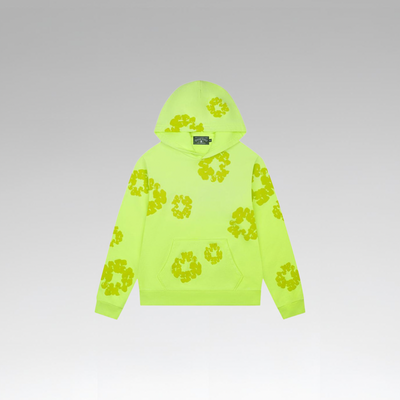 Denim Tears Mono Cotton Wreath Hoodie 'Neon Green'