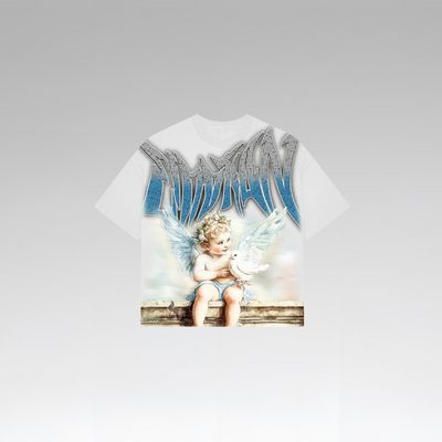 White ‘Dove’ Rhinestone Tee