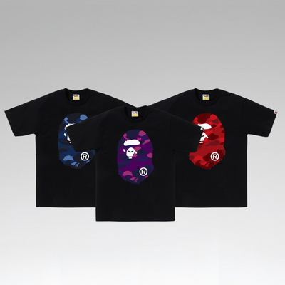 BAPE ABC Camo Big Ape Head Tee 'White'