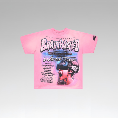 Hellstar Brainwashed T-Shirt 'Pink'