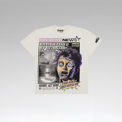 Hellstar Breaking News T-Shirt 'White'