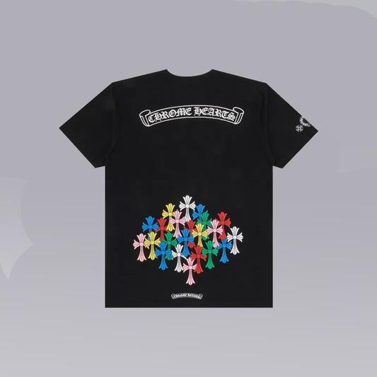 Black/Multicolor CHROME T-SHIRT - SoloraHQ