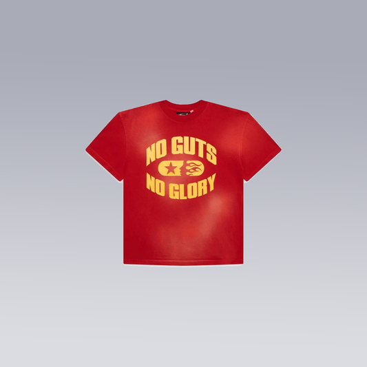 Red HELLSTAR NO GUTS NO GLORY T-SHIRT - SoloraHQ
