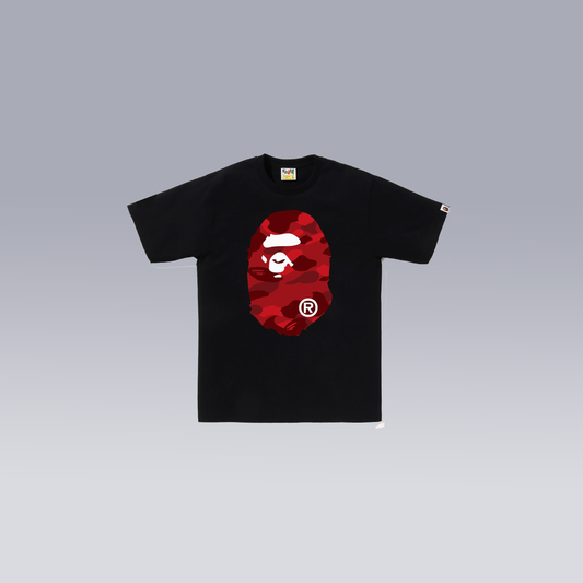 Black/Red BAPE T-SHIRT - SoloraHQ