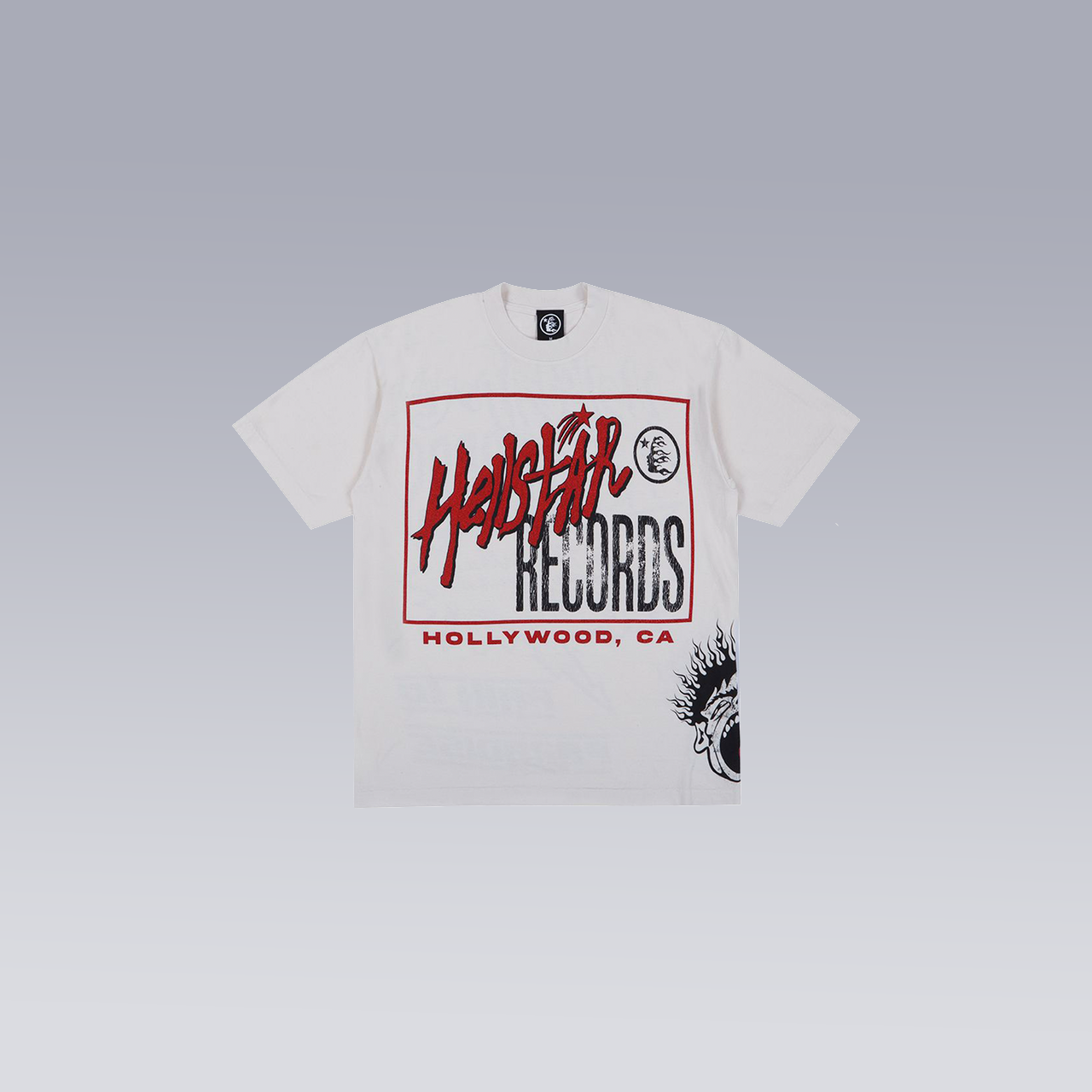 White/Red HELLSTAR RECORDS T-SHIRT - SoloraHQ