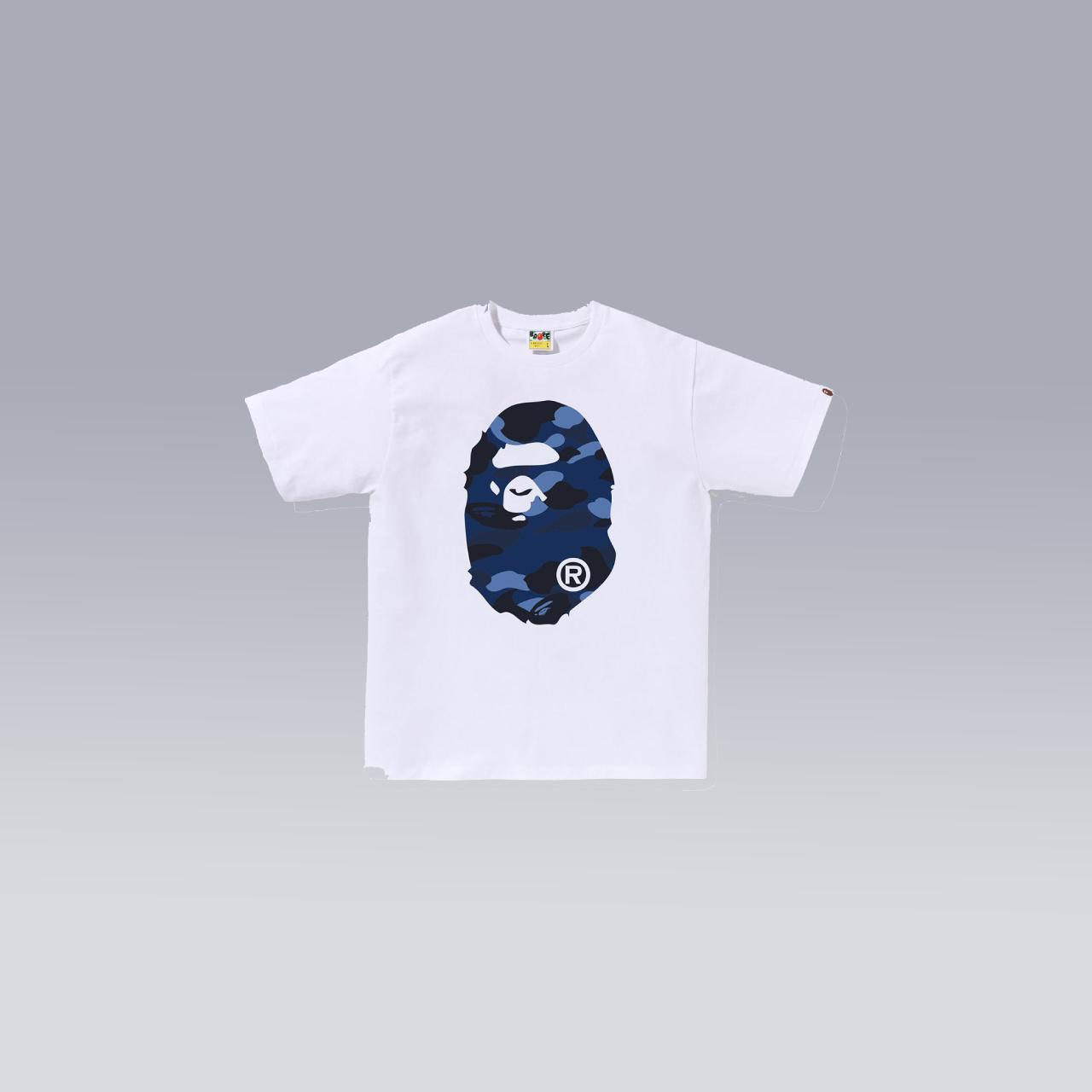 White/Blue BAPE T-SHIRT - SoloraHQ