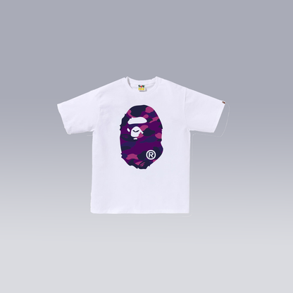 White/Purple BAPE T-SHIRT - SoloraHQ