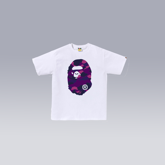 White/Purple BAPE T-SHIRT - SoloraHQ