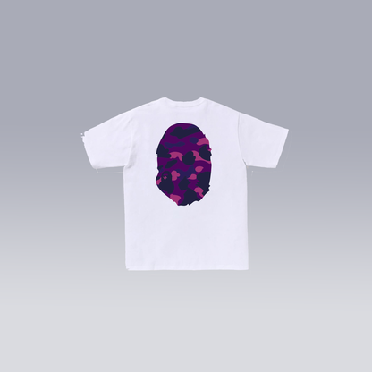 White/Purple BAPE T-SHIRT - SoloraHQ